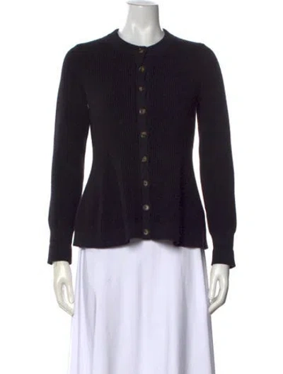 Pre-owned La Ligne Merino Wool Crew Neck Sweater In Black