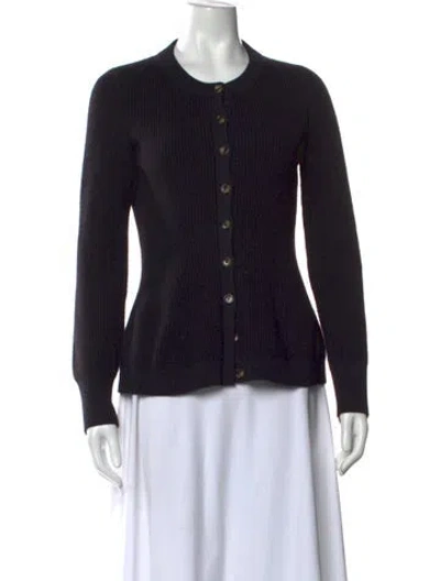Pre-owned La Ligne Merino Wool Crew Neck Sweater In Black