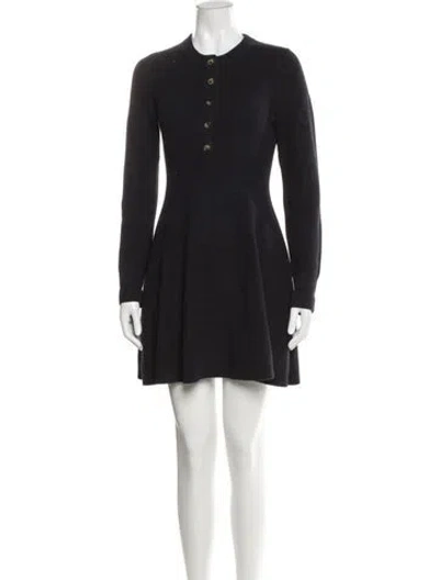 Pre-owned La Ligne Merino Wool Mini Dress In Gray