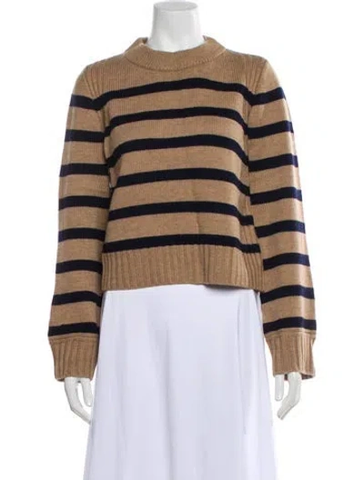 Pre-owned La Ligne Merino Wool Striped Sweater In Neutral