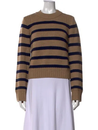 Pre-owned La Ligne Merino Wool Striped Sweater In Neutrals