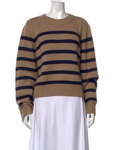 Pre-owned La Ligne Merino Wool Striped Sweater W/ Tags In Neutral