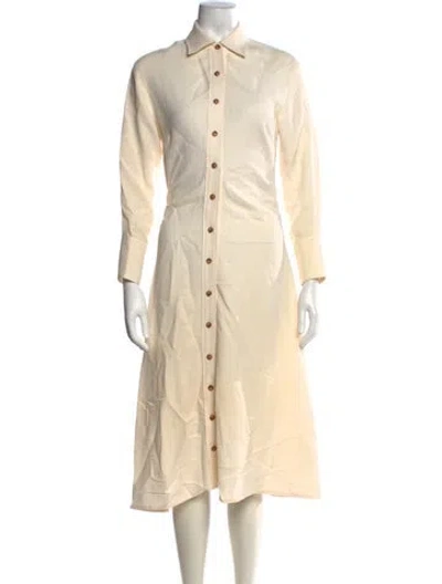 Pre-owned La Ligne Midi Length Dress In Neutral