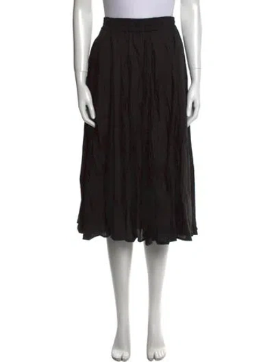 Pre-owned La Ligne Midi Length Skirt In Black