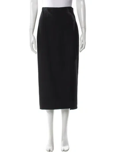 Pre-owned La Ligne Midi Length Skirt In Black