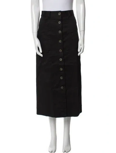 Pre-owned La Ligne Midi Length Skirt In Black