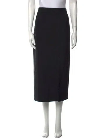 Pre-owned La Ligne Midi Length Skirt In Black