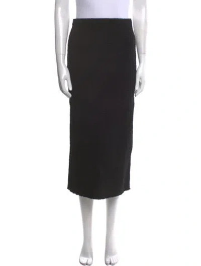 Pre-owned La Ligne Midi Length Skirt In Black