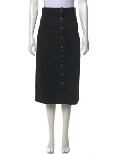 Pre-owned La Ligne Midi Length Skirt In Black