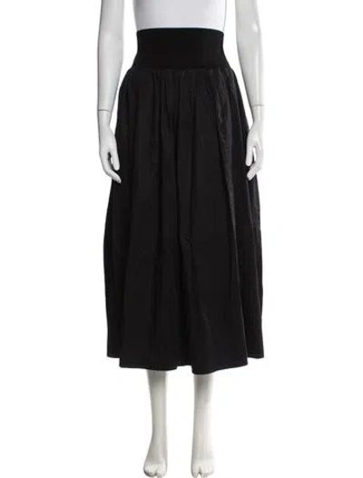 Pre-owned La Ligne Midi Length Skirt In Black