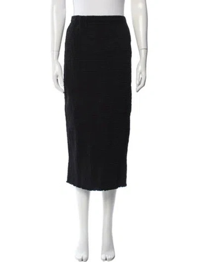 Pre-owned La Ligne Midi Length Skirt In Black