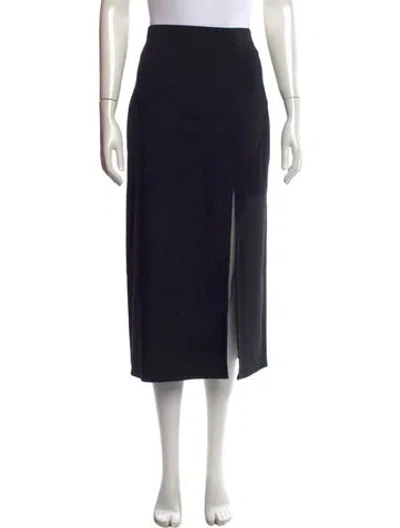 Pre-owned La Ligne Midi Length Skirt In Black