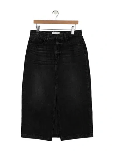Pre-owned La Ligne Midi Length Skirt In Black
