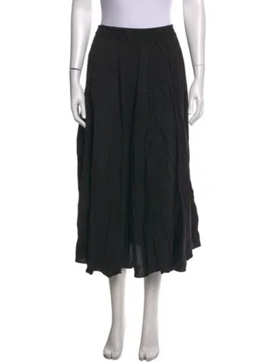 Pre-owned La Ligne Midi Length Skirt In Black