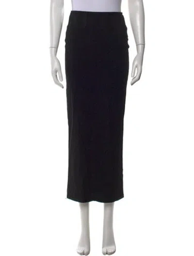 Pre-owned La Ligne Midi Length Skirt In Black