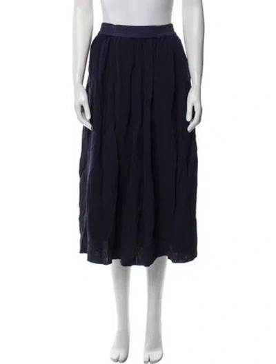 Pre-owned La Ligne Midi Length Skirt In Blue