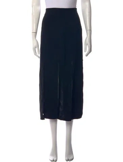 Pre-owned La Ligne Midi Length Skirt In Blue