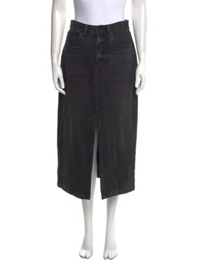 Pre-owned La Ligne Midi Length Skirt In Gray