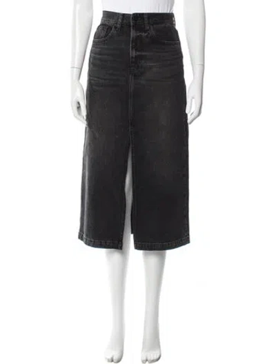 Pre-owned La Ligne Midi Length Skirt In Gray