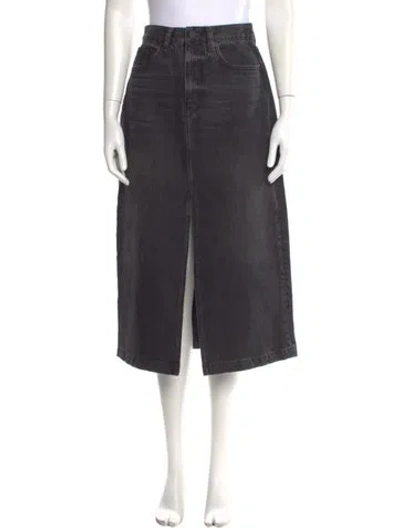 Pre-owned La Ligne Midi Length Skirt In Gray