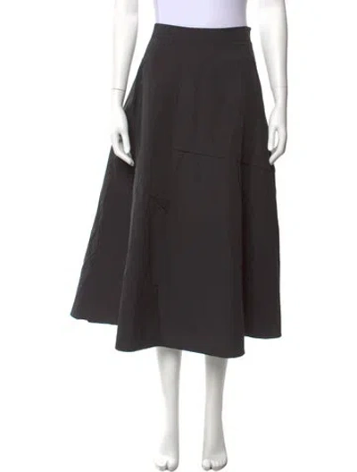 Pre-owned La Ligne Midi Length Skirt In Grey