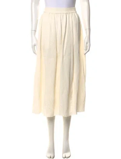 Pre-owned La Ligne Midi Length Skirt In Neutrals