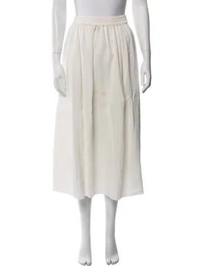 Pre-owned La Ligne Midi Length Skirt In Neutrals