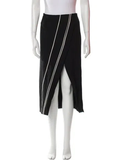Pre-owned La Ligne Midi Length Skirt W/ Tags In Black