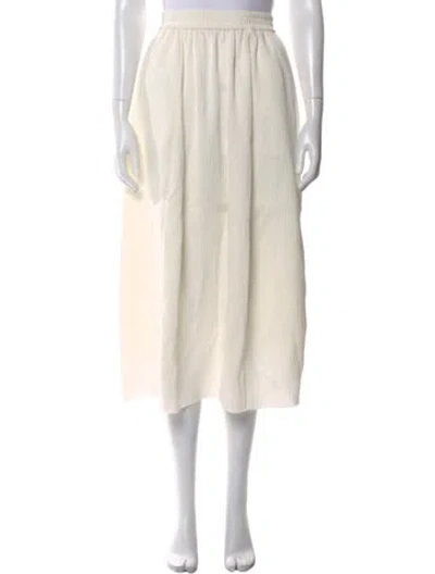 Pre-owned La Ligne Midi Length Skirt W/ Tags In Neutral