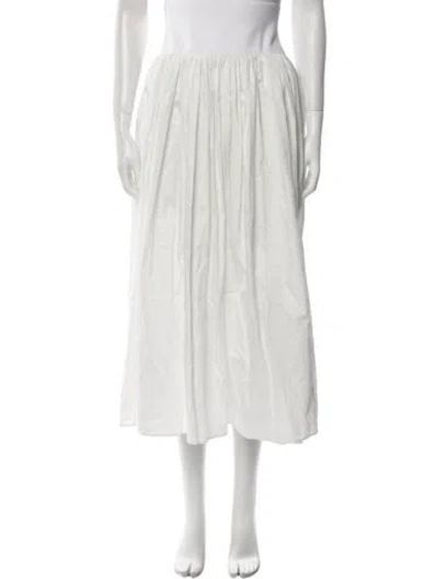Pre-owned La Ligne Midi Length Skirt W/ Tags In White
