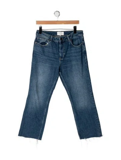 Pre-owned La Ligne Mid-rise Flared Jeans In Blue