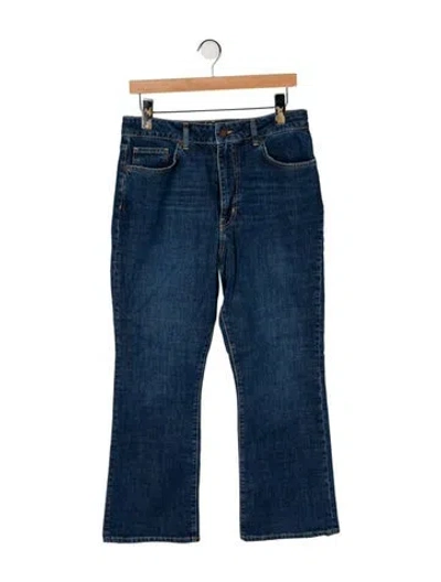 Pre-owned La Ligne Mid-rise Flared Jeans W/ Tags In Blue