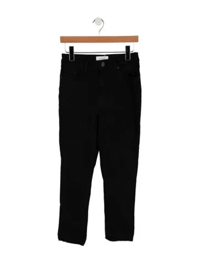 Pre-owned La Ligne Mid-rise Skinny Leg Jeans In Black