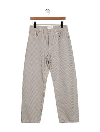 Pre-owned La Ligne Mid-rise Wide Leg Jeans In Multicolor