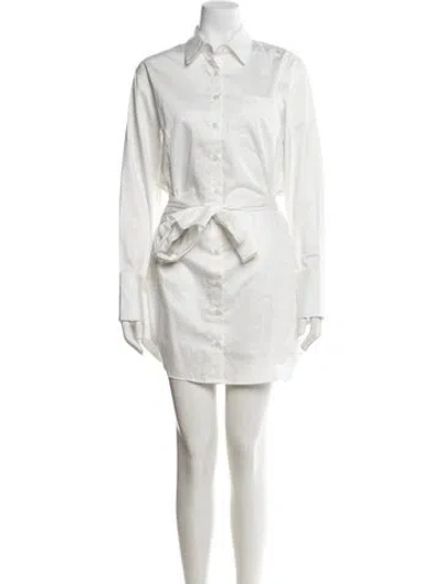 Pre-owned La Ligne Mini Dress In Neutral