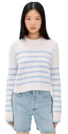 La Ligne Mini Marin Striped Wool And Cashmere-blend Sweater In Multi