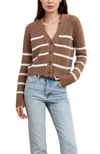 La Ligne Mini Marina Cardigan In Brown