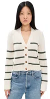 La Ligne Mini Marina Cardigan Cream/olive