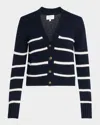 La Ligne Mini Marina Striped Cardigan In Navy / Cream