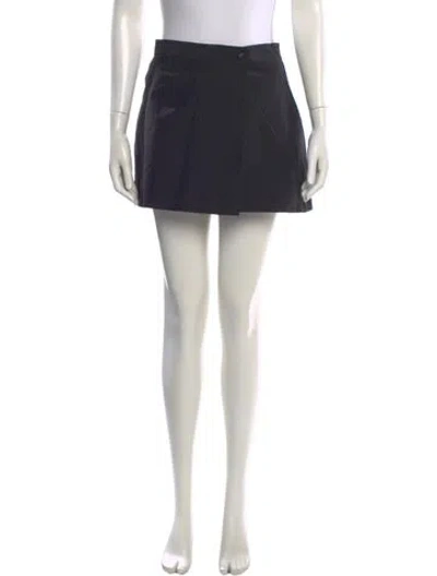 Pre-owned La Ligne Mini Skirt In Black