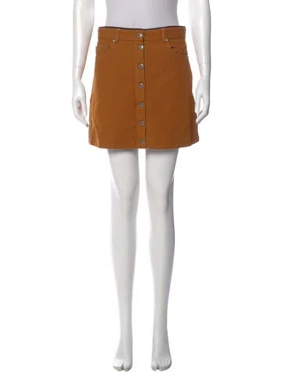 Pre-owned La Ligne Mini Skirt In Orange