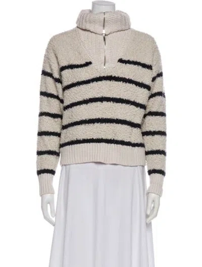 Pre-owned La Ligne Mock Neck Sweater In Neutral