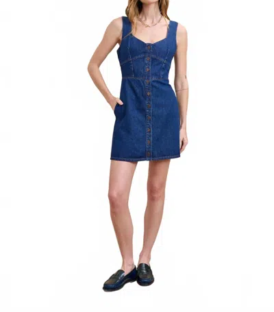 La Ligne Nyc Anouk Dress In Benjamin In Blue