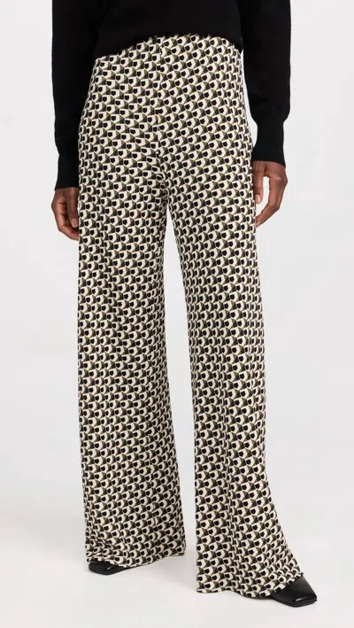 La Ligne Nyc Colby Pant In Brass/ivory/olive In Multi