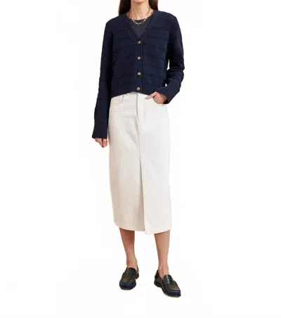La Ligne Nyc Jill Cardigan In Navy In Blue