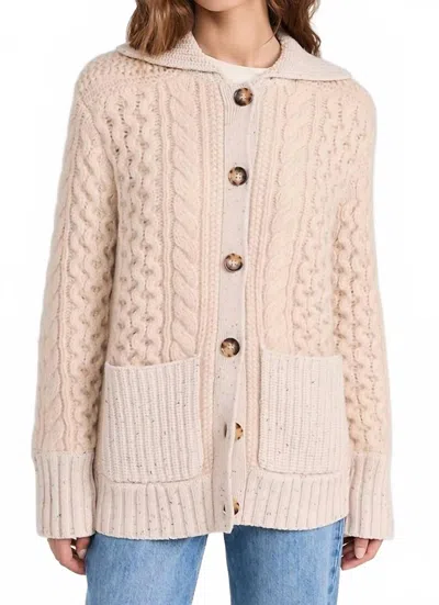 La Ligne Nyc Nuage Cardigan In Oat In Brown
