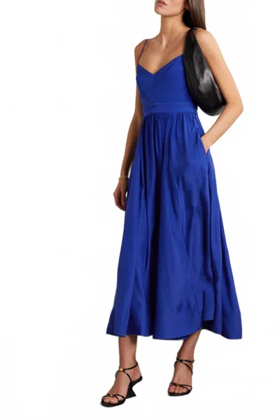 La Ligne Nyc Tracy Midi Dress In Blue