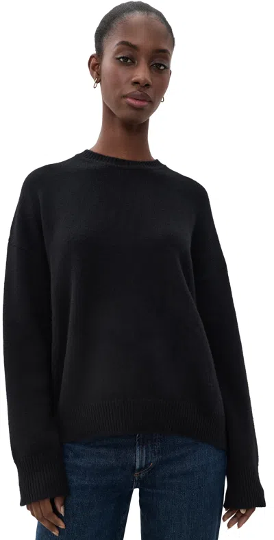 La Ligne Oversized Crew Neck Sweater Black
