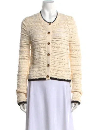 Pre-owned La Ligne Patterned Crew Neck Sweater In Neutrals