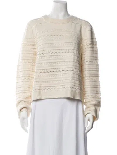 Pre-owned La Ligne Patterned Crew Neck Sweater In Neutrals